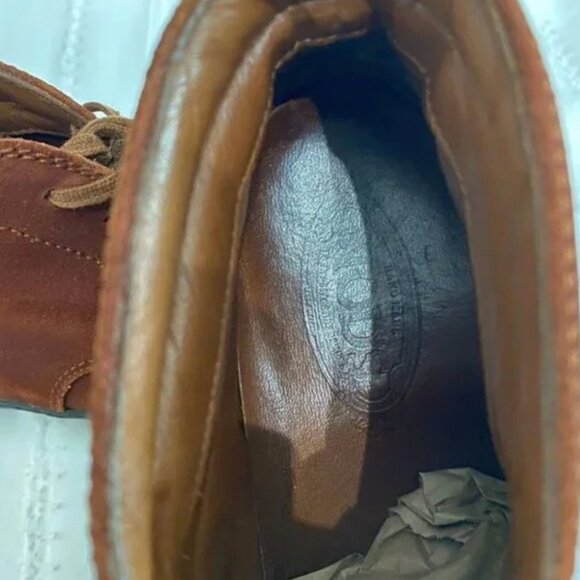 NWOT TOD'S RUST BROWN SUEDE LACE UP BOOTIES - 7,5 - Picture 5 of 5
